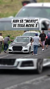Audi S3 "Mojito" vs Tesla Model 3 #arrancones #dragracing | Arrancones MX
