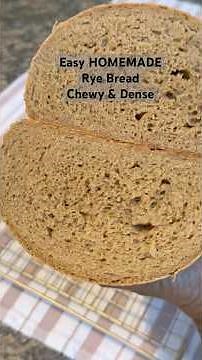 Homemade Rye Bread | Easy Recipe for Chewy & Dense Bread #ryebread #easybread
