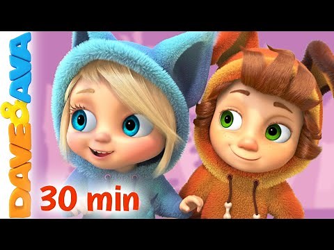 😜 Down in the Jungle and More Nursery Rhymes & Baby Songs | Dave and Ava 😜