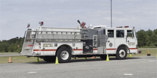 Firefighters Going Through Intensive Training