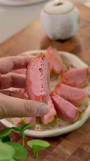 Healthy Frozen Snack | Stuffed Guava with Greek Yogurt | No Sugar