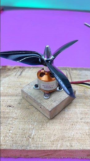 3wings Propeller Connect & Speed Test On Drone Motor #shorts #dronemotor