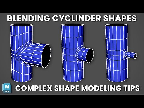 Cylindrical Object Blending: Mastering 3D Blending | Step-by-Step Tutorial | Center Pivot