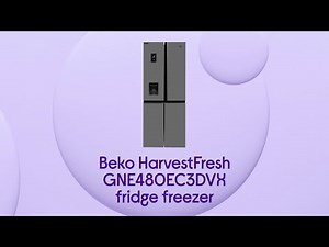 Beko Pro HarvestFresh GNE480EC3DVX Fridge Freezer - Stainless Steel - Product Overview