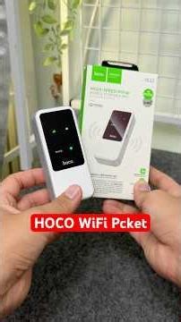 #Unboxing WiFi Pocket HOCO Wi-Fi 6 เราเตอร์ใส่ซิมแบบพกพา มีแบตในตัวไม่ต้องเสียบปลั๊ก #ไวฟายพกพา