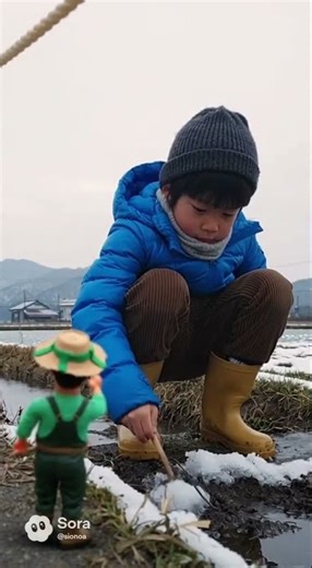 turned into a toy farmer.