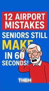 12 Airport Mistakes Seniors Still Make #travelhacks #facts #airport