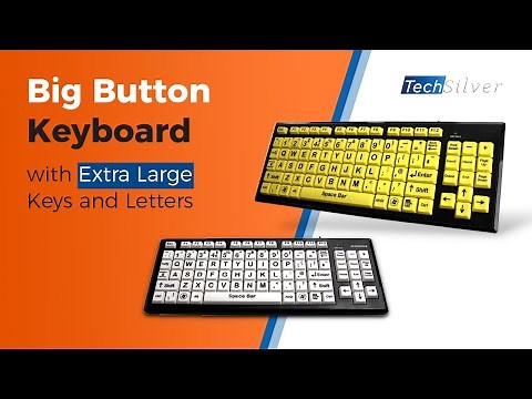 Big Button Keyboard w/ Extra Large Keys / Letters (Type Easier TODAY) [2023]