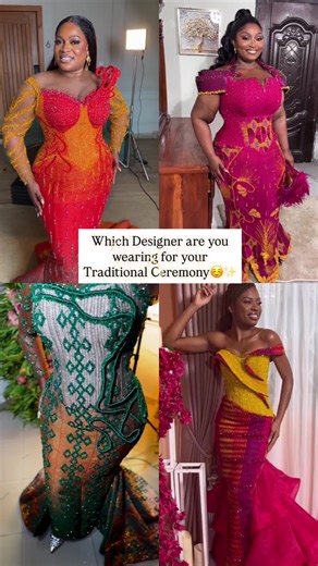 Celebrating Ghanaian Designers: Traditional Ceremony Gowns