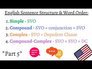 English - Sentence Structures, Clauses, and Word Order