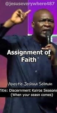 Assignment of Faith | Apostle Joshua Selman