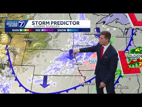 Cold, windy and some snow on Sunday