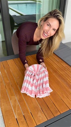 Setting up for my 40 month old toddler’s swim lesson! How to make an animal shaped towel! #shorts