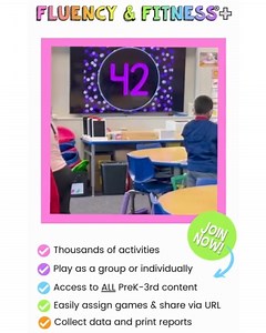 Fluency and Fitness® is your ONE-STOP SHOP for digital resources! We provide educational brain breaks, whole group & individual games, multi-sensory phonics videos, and digital task cards for PreK-3rd grade classrooms. The activities on this site help students review essential literacy and math topics, while having fun. The membership now includes Fluency & Fitness®, Fluency Find It®, digital task cards, AND Physical Phonics for PreK, through 3rd grade…Yes, you get access to ALL 4 for 1 low pric