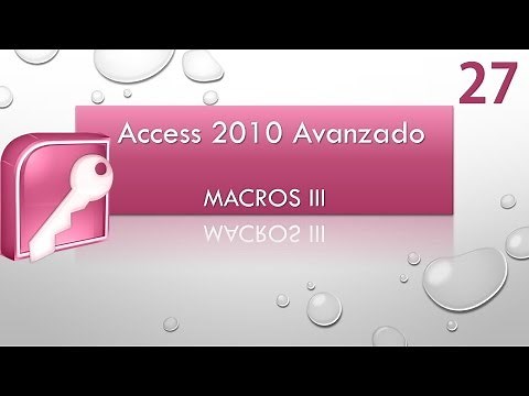 Access 2010 Advanced Macros Course III Video 27