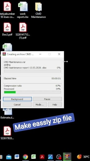 Make eassly zip file, Which send on whatsapp #youtubeshorts #officesoftware #shortcuttricks