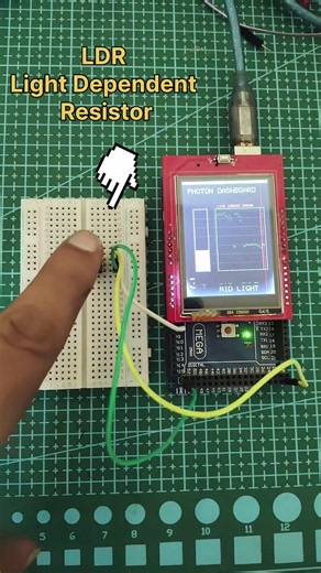 Measuring Light Intensity Using Arduino Mega & LDR | Real-Time Light Graph Display