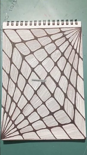 Day 56 – How to Draw Easy Zentangle Doodle Art | Satisfying Pattern #shorts