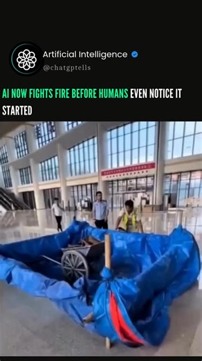 ChatGPT Guide | Artificial Intelligence AI | In China, researchers tested AI-powered sprinklers that detect heat and extinguish flames in seconds — no humans needed. Once the sensors... | Instagram