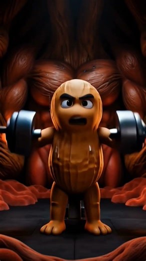 🥜 বাদামের শক্তি | শরীরের ভেতরে Hardcore Gym 💪 | Power Protein 3D Animation