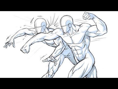How to Draw a Fight Scene - Cleaning up the Poses