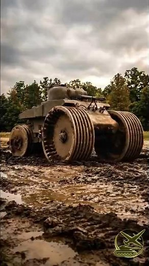 Sherman T10 Mine Exploder The “Tricycle Tank” Built to Crush Minefields WWII
