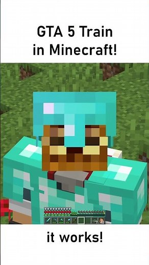 Working GTA 5 Train in Minecraft with Create mod #create #minecraft #shalz