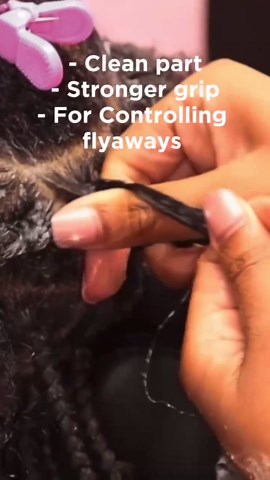 Braid Gel Extreme Hold, No Flakes Hair Braiding Gel for Locs, Twists and Edge Control - Braiders Gel for Women that Shines, Conditions & Moisturizes All Hair Types (7 oz)