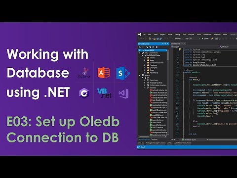 Set up Oledb Connection to Database - Oledb .NET E03