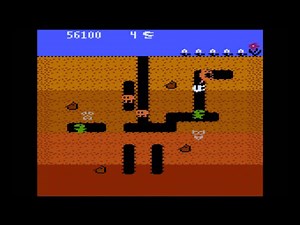 Dig Dug Atari 5200 Gameplay