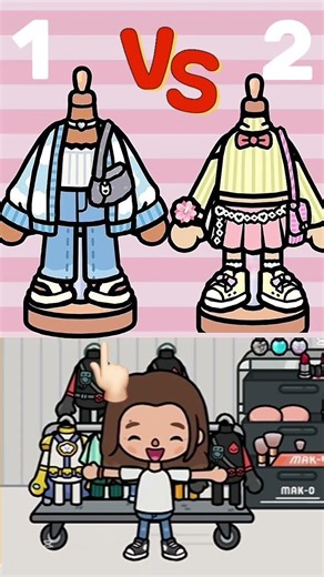 Style 1 or Style 2? 🤔✨ Which One Would You Choose? | Toca Boca. #tocalifeworld #tocalife #tocaboca