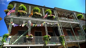 New Orleans Louisiana downtown Bourbon Street travel and tourism district
