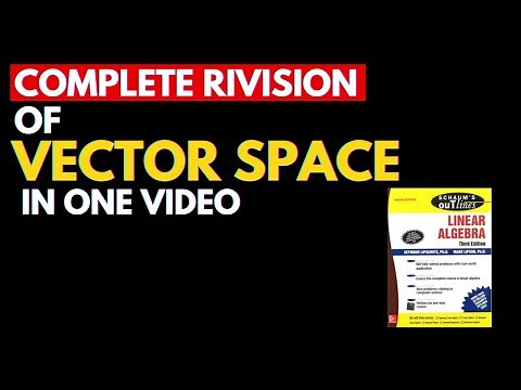 VECTOR SPACE IN ONE SHOT