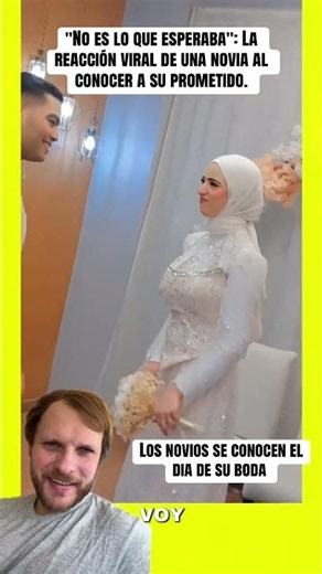 "Not what she expected": A bride's viral reaction upon meeting her fiancé 💔 #reaction
