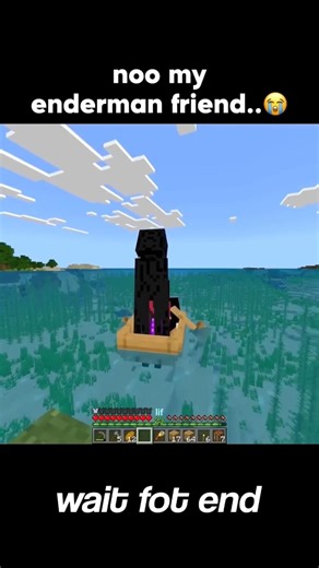 How to PET a ENDERMAN in MINECRAFT #shorts