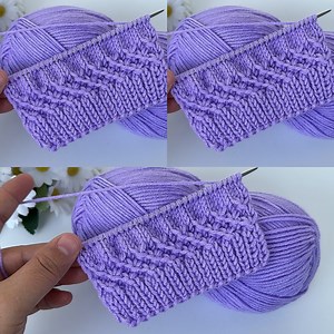 Easy and beautiful knitting pattern tutorial | Knitting workshop