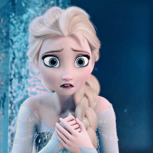 Elsa Using Ice Powers to Build Her Castle in Frozen