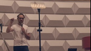 PROAIM Professional Speech Teleprompter with Telescopic Conference Stand & 60/40 Beam Splitter Glass Fits up to 17” Tablets, Laptops & Monitors. for Conferences, News, Film Production. (TP-SPH-01)