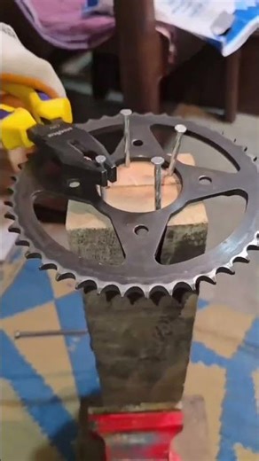 test chain installation on gear #shortsvideo