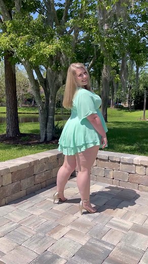 Plus Size Pressure. All my styles are available on Whatnot @ Mzpoke #thrifted #dress #twirl #fyp