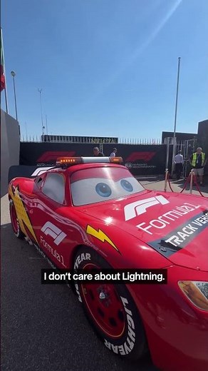 The only driver in the paddock who is NOT in love with Lightning McQueen 😂 #f1 #cars