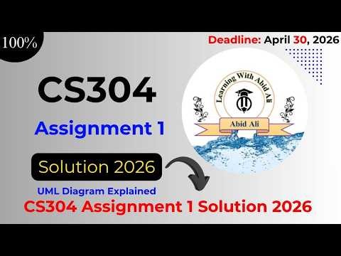 CS304 Assignment 1 Solution 2026 | UML Class Diagram | Online Food Delivery System