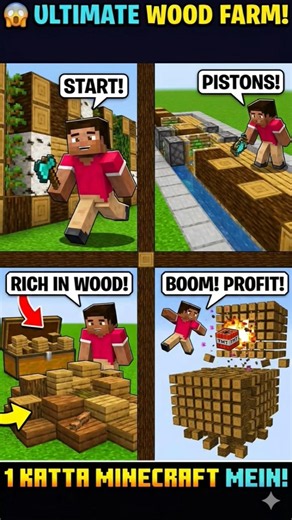 Infinite Wood Glitch? Testing This Minecraft Wood Farm! 🚀#viralvideo #minecraftshorts #gaming