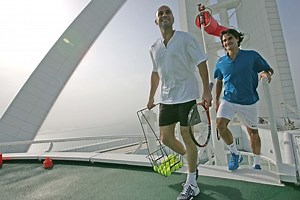 Dubai: 20 years ago, Federer and Agassi played a famous match on Burj Al Arab helipad