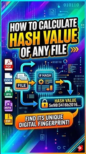 Is your file REAL? How to Calculate Hash Values! 🔒 हैश वैल्यू निकालने का तरीका @