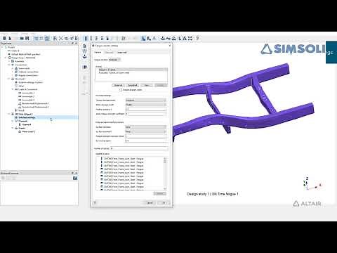 Altair SimSolid Seam Weld Fatigue Analysis