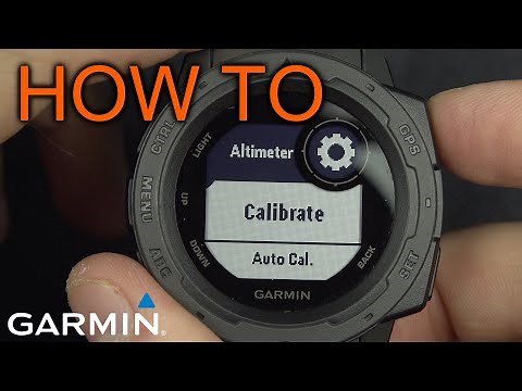 How to Calibrate Garmin Instinct Altimeter