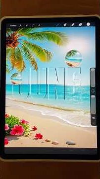 How to Create Tropical Typography in Procreate (Step by Step)
