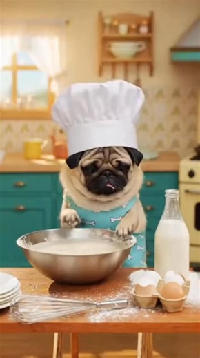 MasterChef Pug vs Pancakes 😂🥞 #PugChef #FunnyDogs #CookingFail #PancakeFail #CutePets #PetComedy #ViralPug #DogVideos #FunnyPetVideo #MasterChefPug #KitchenChaos #PetReels #DogHumor #ComedyShorts | Pug Lover Community