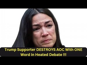 EPIC CLASH Trump Supporter SILENCES AOC With Just ONE Word